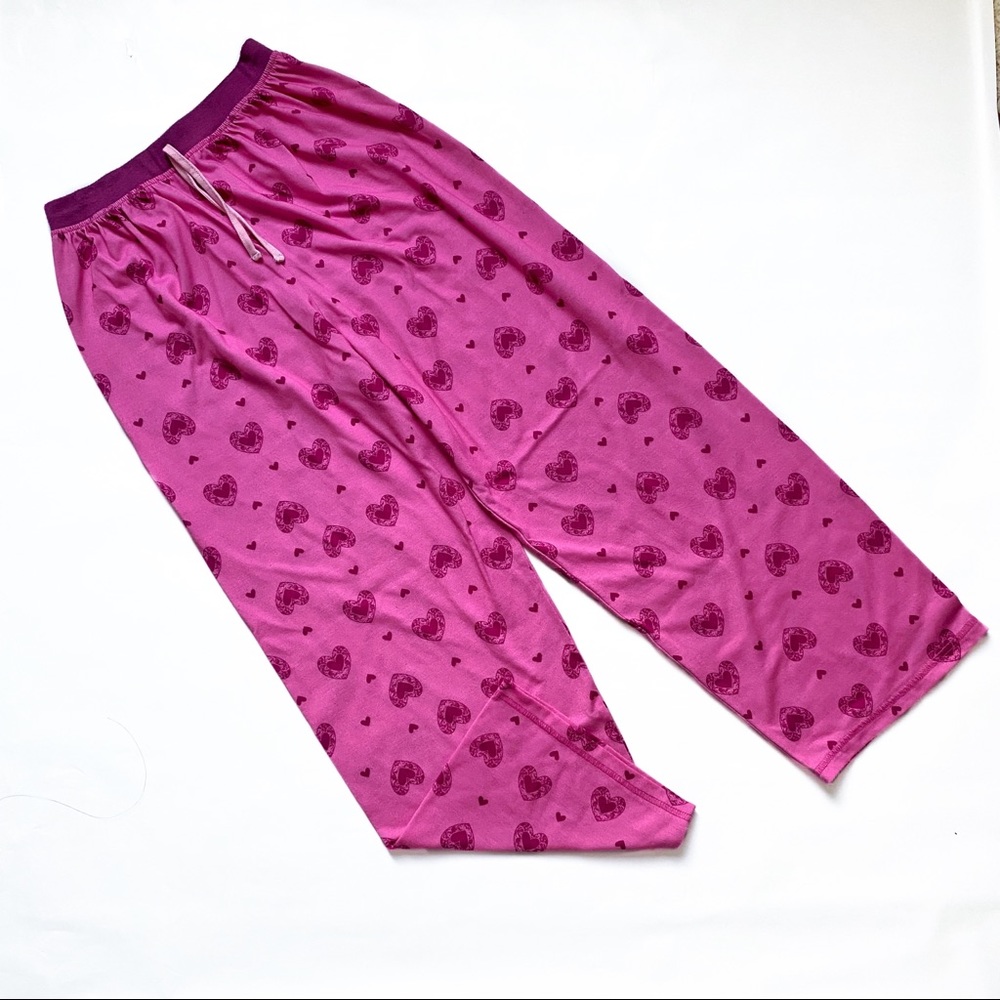 Pink Heart Pijama Bottoms